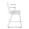 Syemin Dining Chairs Set of 2 Wired Contemporary Chair Kitchen Side Chairs, Farmhouse Dining Room Chair Kitchen Table Chairs, White, 21"*20.75"*32" - 2 of 4