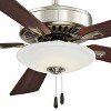 52" Minka Aire Industrial Indoor Ceiling Fan with LED Light Brushed Nickel Walnut Wood for Living Room Kitchen Bedroom Family Home - 3 of 4