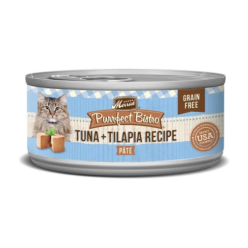 Merrick Purrfect Bistro Grain Free Pate Wet Cat Food Tuna Talpia