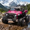 Jojoka 12V Kids Ride On Car, Electric Ride On Truck w/Parent Remote, Spring Suspension, Bluetooth Music, LED Light, 4.1Mph Max Speed - 3 of 4