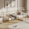 daybed with Trundle, Metal Twin Daybed and Trundle Set, Day Bed Sofa Bed Frame with Steel Slat Support - 3 of 4