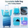 SEVOBAL Luggage 20" Carry-on Luggage with Cup Holder Lightweight Glossy Hardshell Suitcases with Spinner Wheels, 2 Piece Set, Blue, 15.6"*8.3"*21.7" - 4 of 4