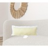 HomeRoots 14" X 36" Light Yellow And White 100% Cotton Geometric Zippered Pillow - 2 of 4