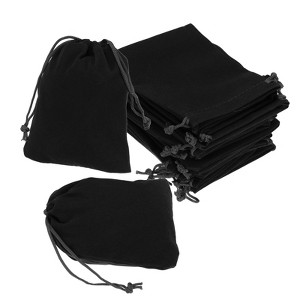 Unique Bargains Velvet Wedding Favor Party Small Jewelry Drawstrings Pouches Gift Bags - 1 of 4