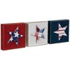 Northlight Stars and Stripes Americana Wooden Plaques - 4.25" - Red, White and Blue - Set of 3 - 4 of 4