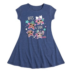 Girls' - LOL Surprise! - BFFS 4 EVA Fit & Flair Cap Sleeve Dress - 1 of 3