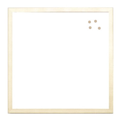 24" x 24" Blank Background Magnet Board Gold/White - Petal Lane