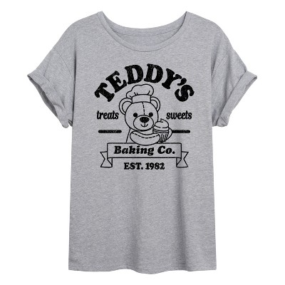 Women's - Instant Message - Teddys Baking Co Oversized Graphic T-Shirt