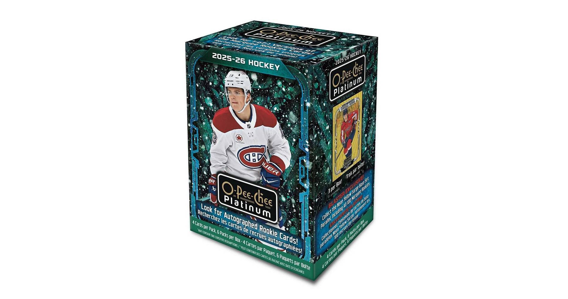 2025-26 Upper Deck NHL O-Pee-Chee Platinum Hockey Trading Card Blaster Box