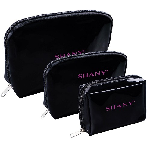 Glamlily 4 Piece Set Mesh Makeup Bags Set, Zipper Pouches for Cosmetics  (Black)