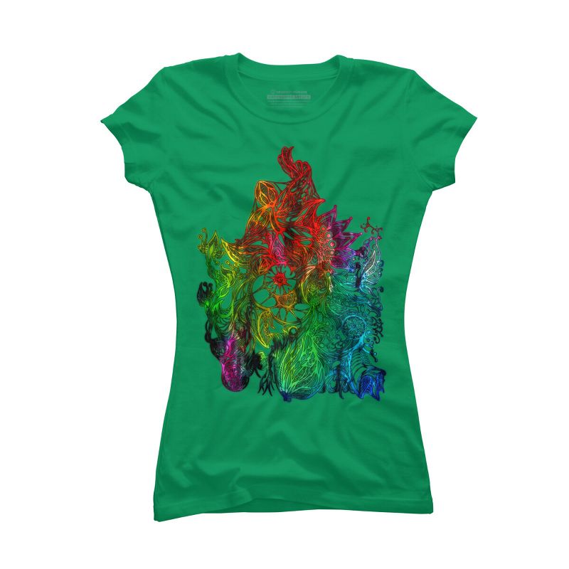 Adult Design By Humans Zen Botanical Rainbow Pride By EdgeWaresT-Shirt, 1 of 3
