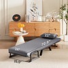 LIVAREEmlen Comfy Convertible Sleeper Sofa,5 in 1 Folding Bed with 5-Position Adjustable Backrest & Pillow for Small Spaces,Office (Light Grey) - 3 of 4