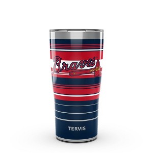MLB Atlanta Braves 20oz Hype Stripes Stainless Steel Tumbler - 1 of 4