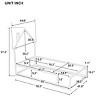 RISOKEYS Twin Size Floor Bed with Fence for Kids Boys Girls,Floor Bed with Roof and Full-Length Guardrails,No Box Spring Needed - 3 of 4