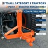 Tractor 3 Point Quick Hitch - 2" Receiver & 4-Way Ball Mount for Tractor Standard Category 1, 10,000Lb Capacity 3 Point Trailer Hitch for Implements - 4 of 4