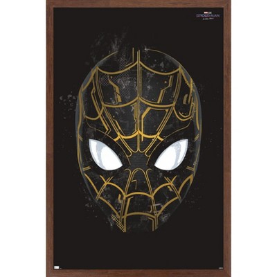 Trends International Marvel Spider-Man: No Way Home - Black Mask Framed Wall Poster Prints