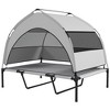 PawHut Elevated Dog Bed, Portable Raised Pet Bed with Removable Canopy, Cooling Pad, Storage Bag, Outside Pet Cot for Large Dogs - 4 of 4