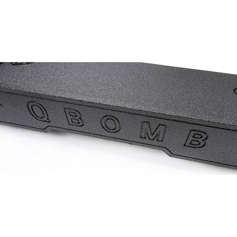 QPower QBGMC12 2007 HT QBomb Under Seat 12 Inch Subwoofer Enclosure Speaker Box with 5.5 Inch Mount for 2007 to 2013 GMC & Chevy Extended Cab Trucks, 4 of 6