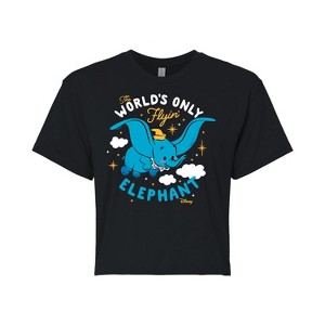 Women's - Disney - Dumbo Cropped Graphic T-Shirt - 1 of 4