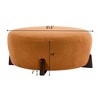 Airsurfer Warm Tan Ottoman Modern Plush Ottoman Living Room Accent for Relaxed Seating - 3 of 4