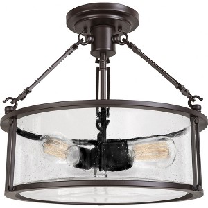 Quoizel Lighting Buchanan 3 - Light Semi-Flush Mount in  Western Bronze - 1 of 4