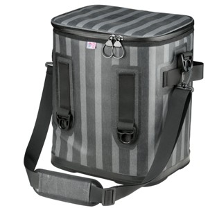 15" Soft Cooler Bag Gray Striped - National Tree Company - 1 of 4