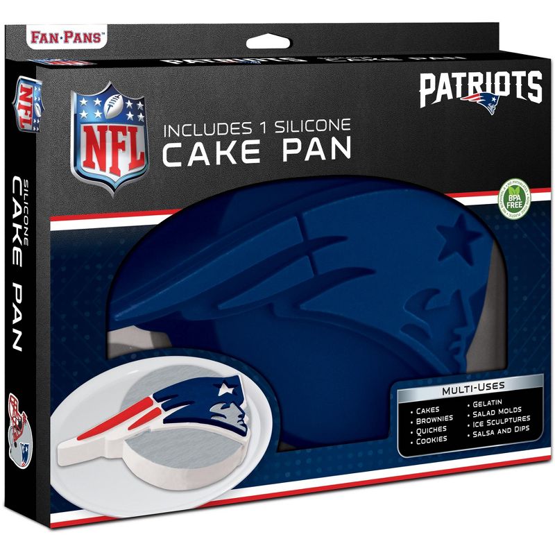 MasterPieces FanPans NFL New England Patriots Team Logo Silicone Cake Pan, 1 of 5