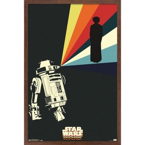Trends International Star Wars: Saga - R2D2 Projection Framed Wall Poster Prints - 1 of 4