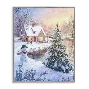 Stupell Industries Kids Playing in Snow, 11'' x 14'' - 1 of 4