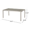 Sapphtopaz Patio Outdoor Table Patio Dining Table Outdoor Dining Table Picnic Table for Garden, Yard, Lawn, Patio - 4 of 4