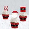 Big Dot of Happiness Jolly Santa Claus - Cupcake Decoration - Christmas Party Cupcake Wrappers and Treat Picks Kit - Set of 24 - 3 of 4