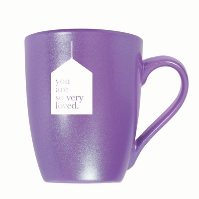 Elanze Designs You Are So Very Loved. 10 ounce New Bone China Coffee Tea Cup Mug, Passion Purple