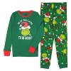 Dr. Seuss How the Grinch Stole Christmas Lights Matching Family Pajama Set - 4 of 4