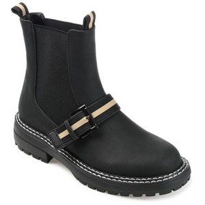 Journee Collection Womens Rilie Round Toe Block Heel Ankle Booties - 1 of 4