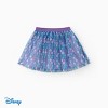 Disney Princess Toddler/Kid Girls Ariel 2pcs  Flutter-sleeve Top with Mermaid Scales Print Mesh Skirts Set - 4 of 4