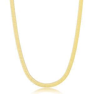 Links of Italy Sterling Silver 5mm Herringbone Chain  - Available Sizes: 16  , 18  , 20  Inches - 1 of 3