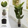 SKRAN Artificial Tree, Set of 2 Artificial Green Plant, Suitable for Indoor and Outdoor Decoration, Living Room Toilet Door Decoration - 4 of 4