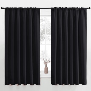 NICETOWN Blackout Curtains Rod Pocket Thermal Insulated Privacy Drapes (2 Panels) - 1 of 4