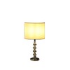 17.75" Kayli Crystal Cut Orb Metal Table Lamp Chrome - Ore International - 3 of 4
