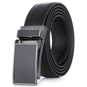 Gallery Seven - Men's Geometric Leather Ratchet Belt - 1 of 4