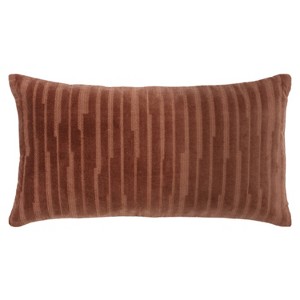 14"x26" Oversized Striped Lumbar Throw Pillow Cover - Rizzy Home - 1 of 4
