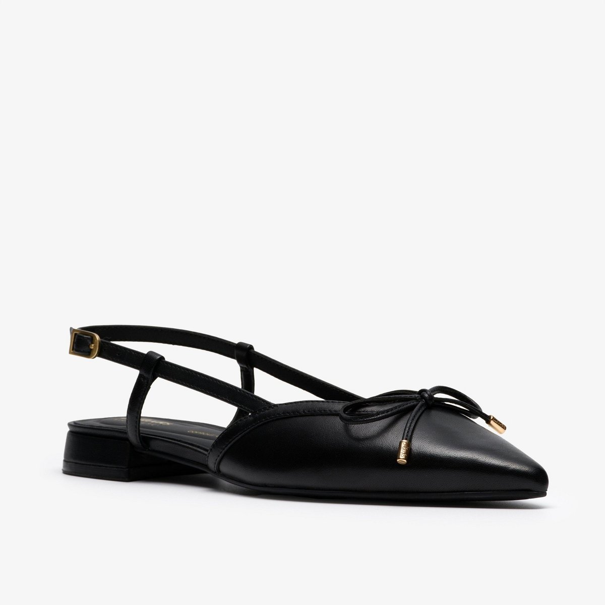 Обувь Clarks Womens Sensa 15 Bow Black Leather Shoes 6 Medium — фото 4