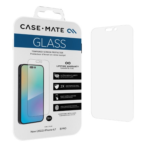 Case-Mate Apple iPhone 14 Pro Max Case & GLASS Screen Protector w