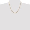 Black Bow Jewelry 2.75mm, 14k Yellow Gold, D/C Quadruple Rope Chain Necklace - 2 of 4