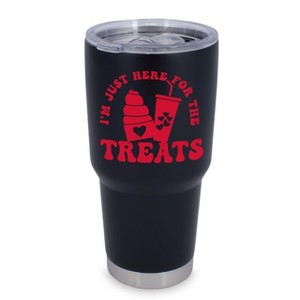 Elanze Designs Just Here For The Treats Magical Fairytale 30 Ounce Stainless Steel Classic Coffee On-The-Go Travel Insulated Tumbler Mug Drinkware - 1 of 1