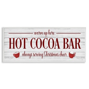 Stupell Industries Hot Cocoa Bar Winter Beverage, 24" x 10" - 1 of 4