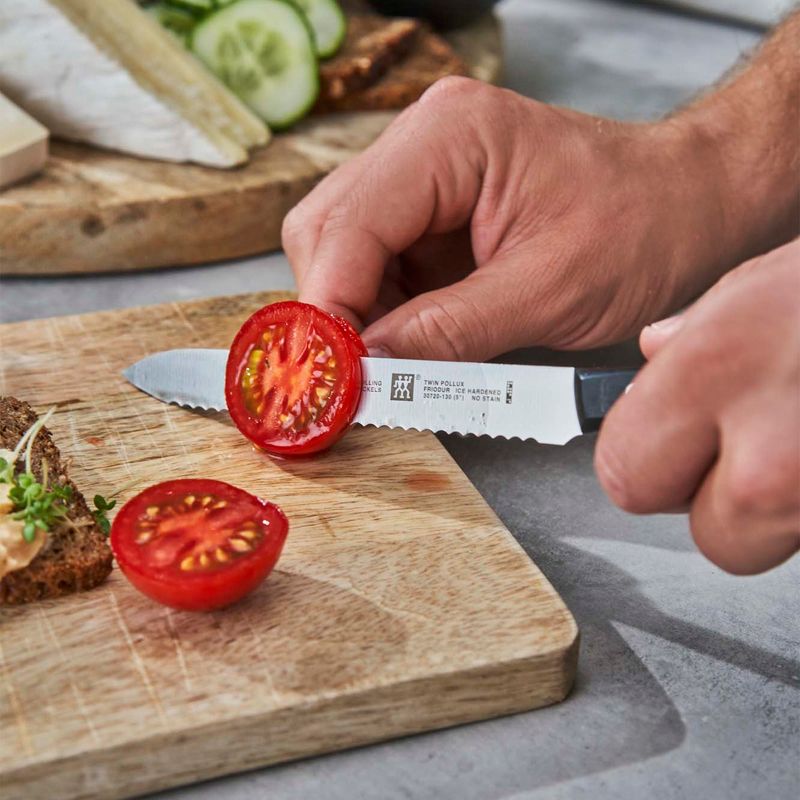 ZWILLING TWIN Signature 5-Inch Utility Knife, Serrated Edge, 2 of 5