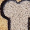 HomeRoots 18" X 30" Beige and Black Coir Dog Outdoor Door Mat - 4 of 4