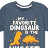 Boys' - Instant Message - My Favorite Dinosaur Is The Nugget Short Sleeve Graphic T-Shirt - 2 of 4