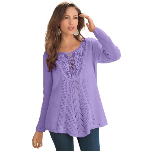 Plus size hotsell lavender sweater